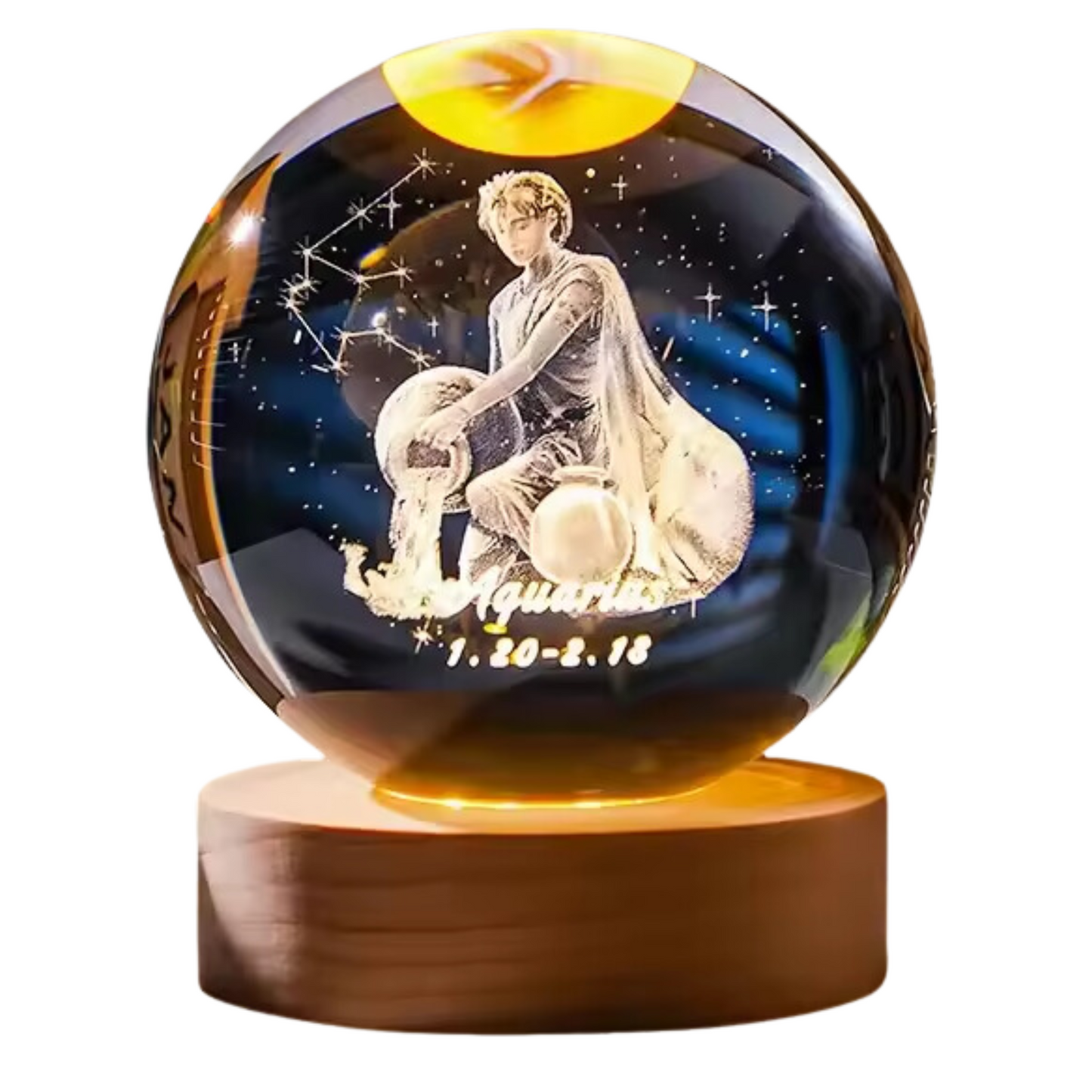 3D Zodiac Crystal Balls