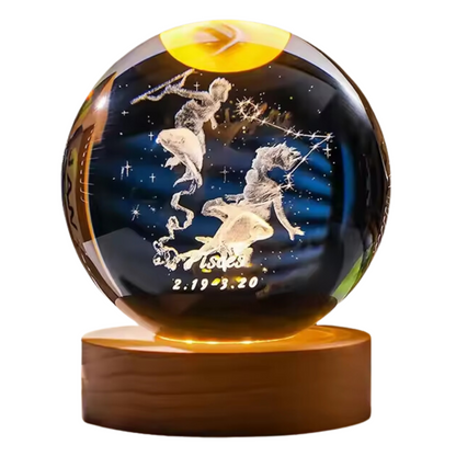 3D Zodiac Crystal Balls