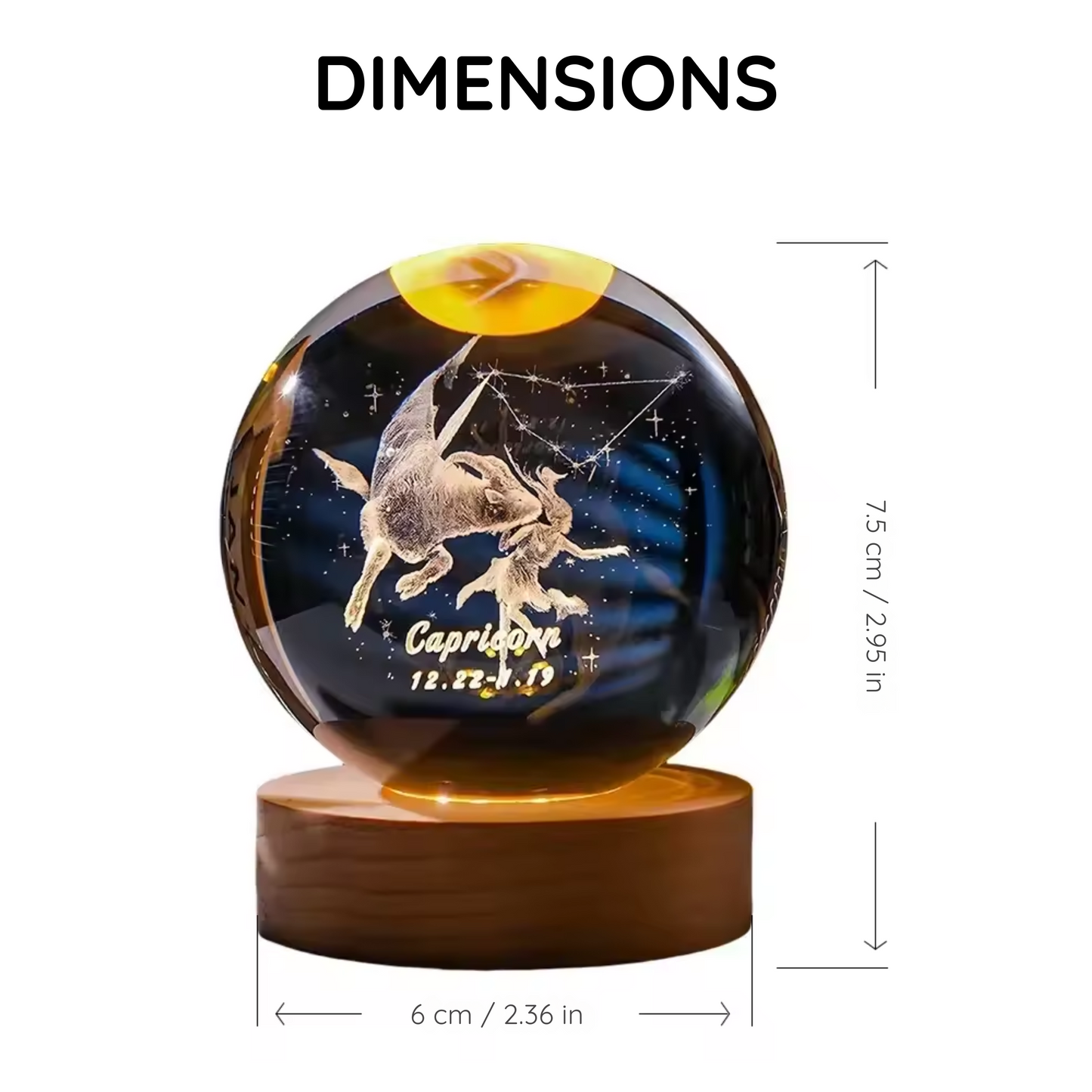 3D Zodiac Crystal Balls