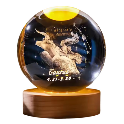 3D Zodiac Crystal Balls