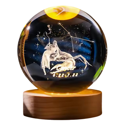 3D Zodiac Crystal Balls